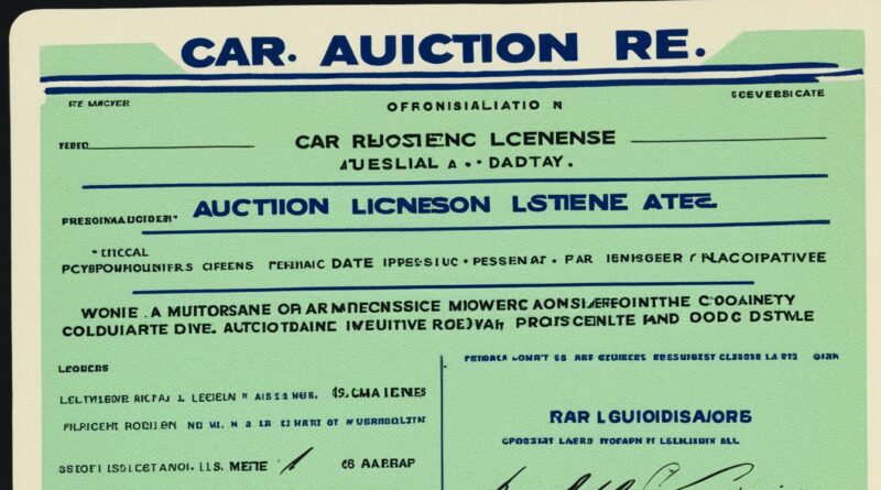 Obtain Car Auction License